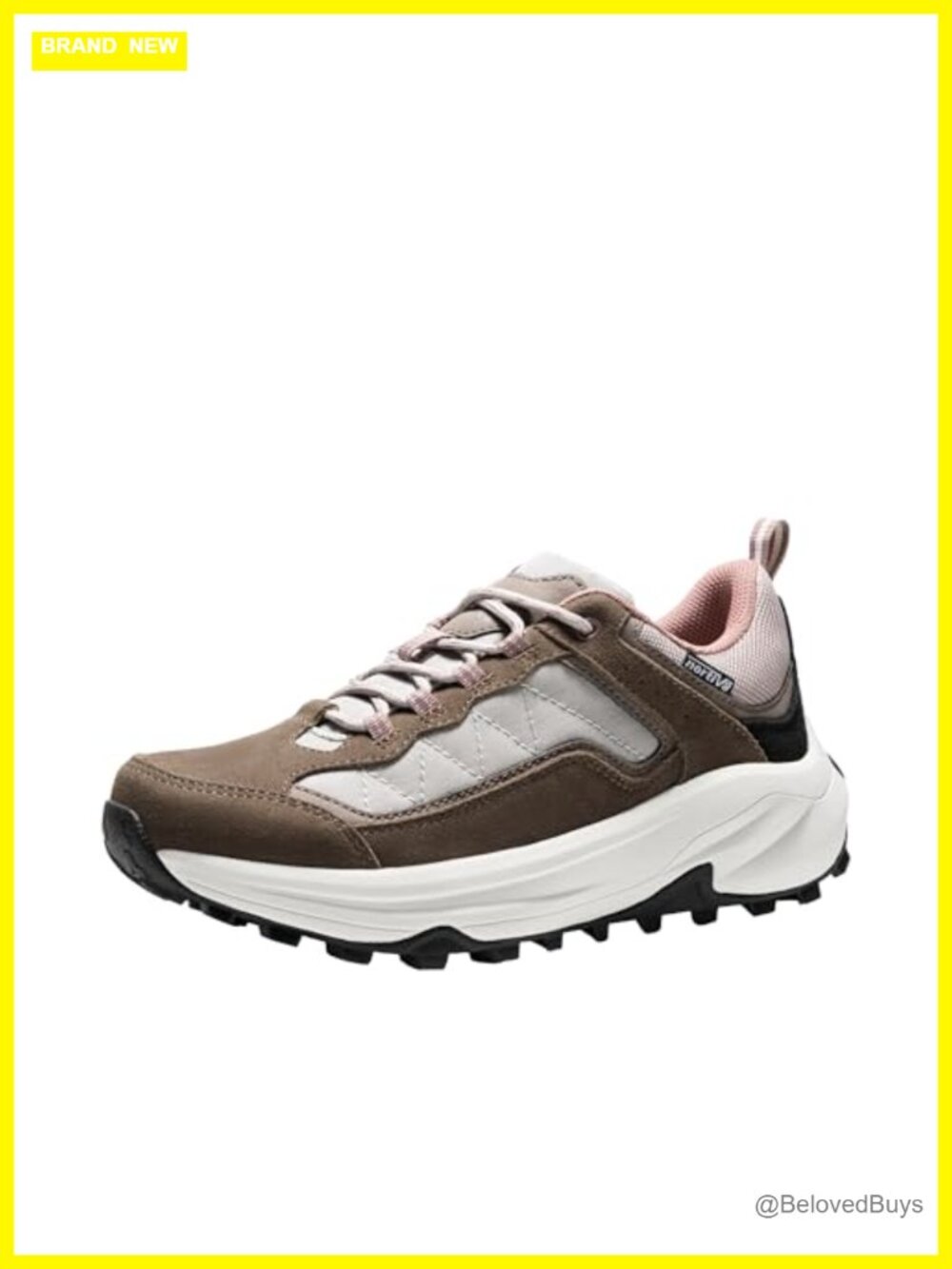 Waterproof Faux Suede Hiking Shoes Lace-Up Outdoor Sneakers